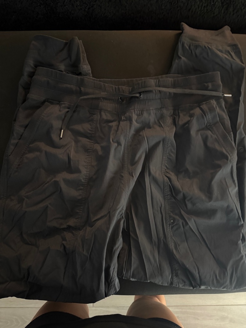 CRZ YOGA women’s Black Jogger Pants with Drawstring